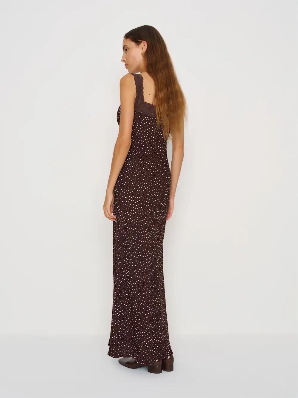 Reformation Bobbie Dress Brown - Size M